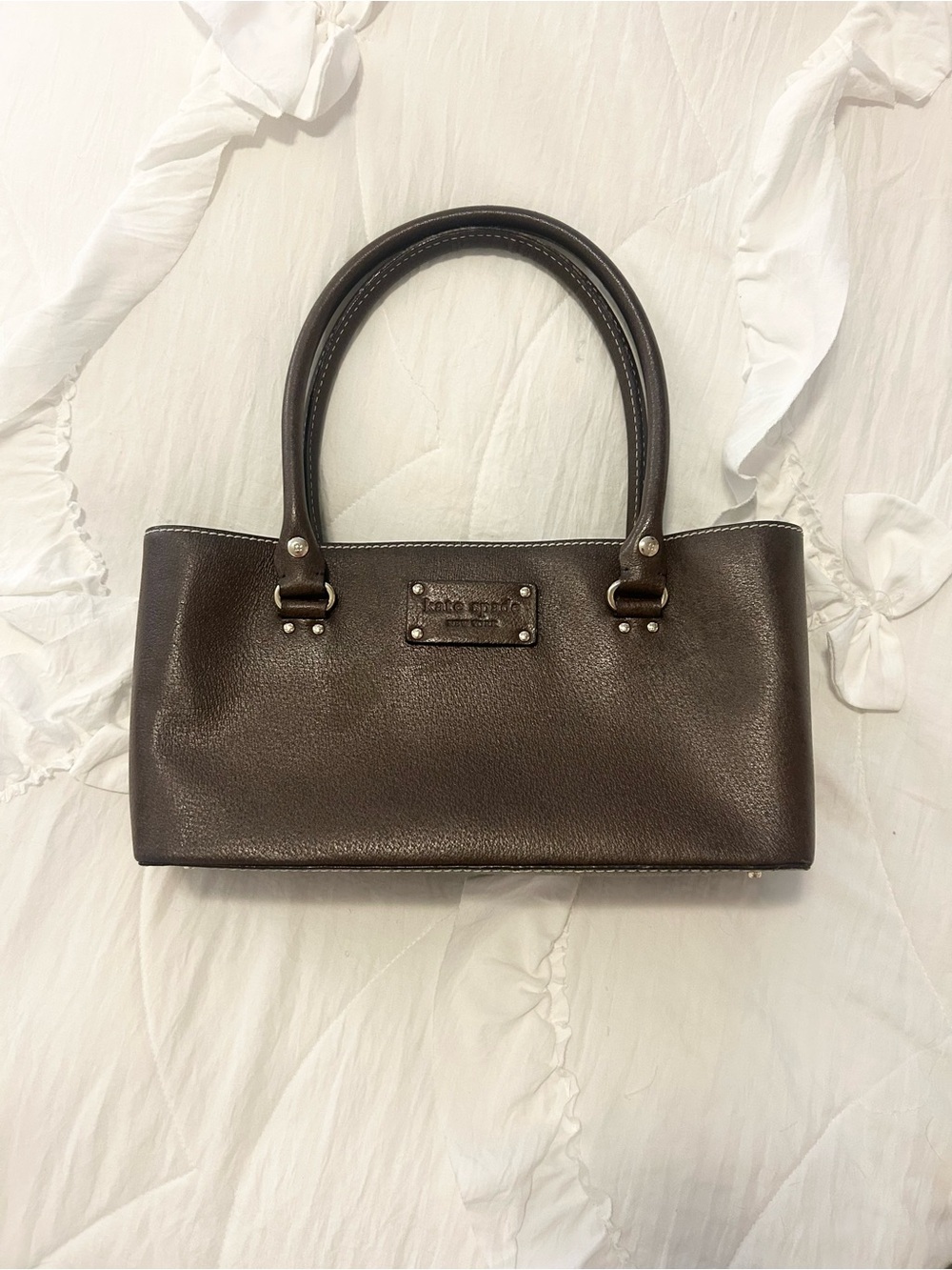 Brown leather kate spade purse